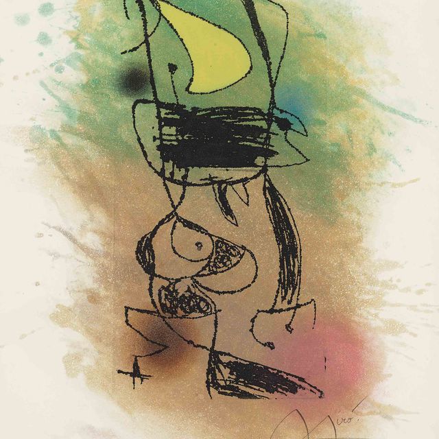 Joan Miró — Ле-Грильон в лунном свете (D. & L. 1020)