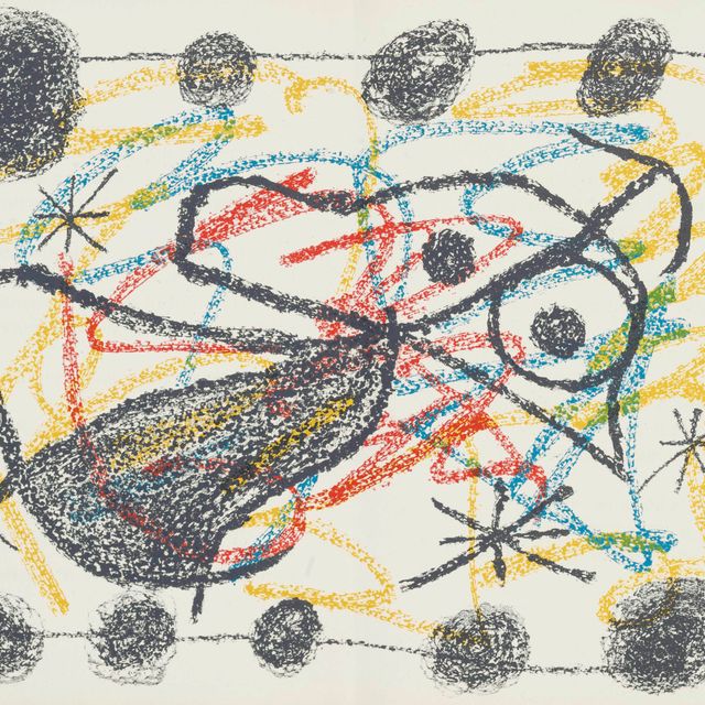 Joan Miró — Иван Голль, "Букет цветов для Нейлы", Ф. Мурло, Париж, 1967 (М. 531-49; Крамер 115)