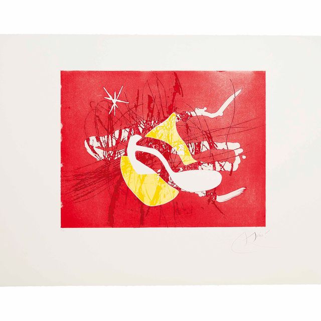 Joan Miró — Кантик-дель-Соль: Одна тарелка (Дюпен 861; смотрите книги Крамера 196)