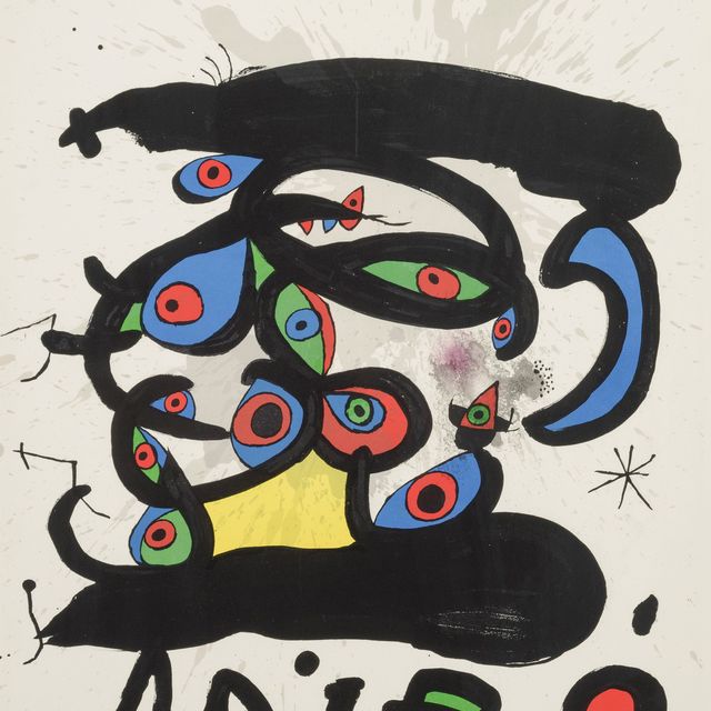 Joan Miró — Афиша выставки "Рисунки из папье-маше, десны"