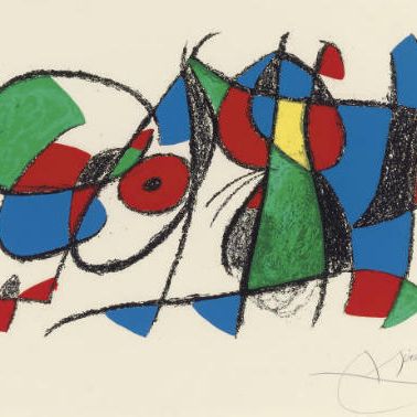 Joan Miró — Литография Жоана Миро II : одна пластина (M. 1044; см. C. books 198)