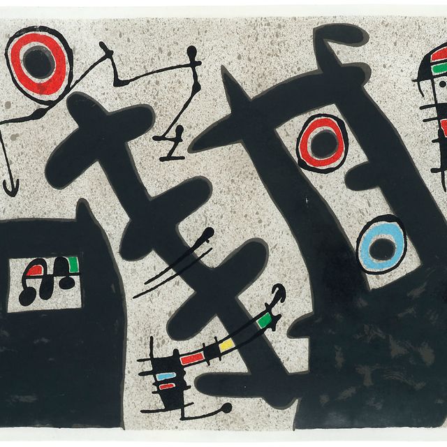 Joan Miró — Одна тарелка от: Le Lézard с золотыми перьями