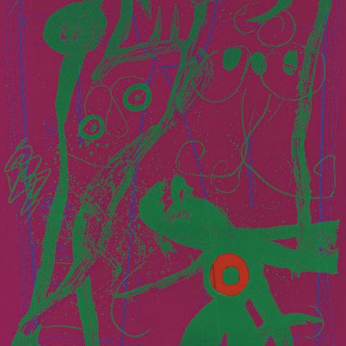 Joan Miró — Fashion Frenzy - Баклажанно-фиолетовый (M. 643)