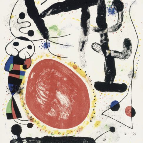 Joan Miró — Рисунок мира : одна пластина (М. 196; см. С. книги 26)