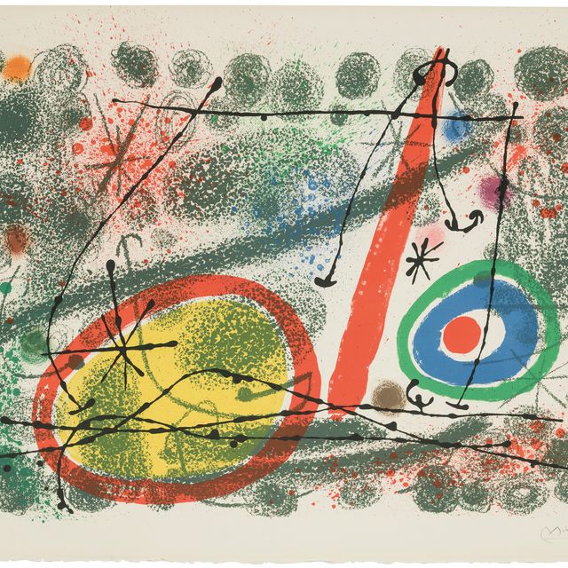 Joan Miró — Одна тарелка из картонных коробок