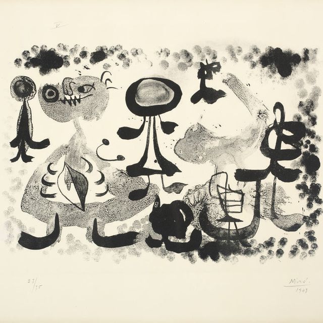 Joan Miró — Альбом 13: Одна пластинка (Mourlot 83)