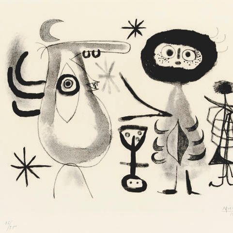 Joan Miró — Альбом 13 : одна пластинка (Mourlot 78)