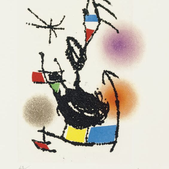 Joan Miró — Душан Матич, "Танец с косой лукой", "Фата Моргана", Монпелье, 1976 (Д. 937; К. 214)