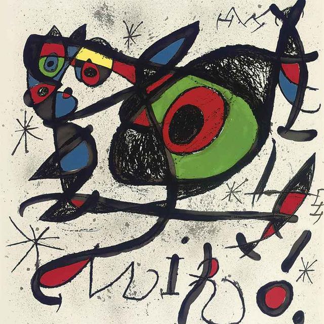 Joan Miró — Плакат для выставки "Собирательство и культура", Сала Гаспар, Барселона, 1972 (номер 848)