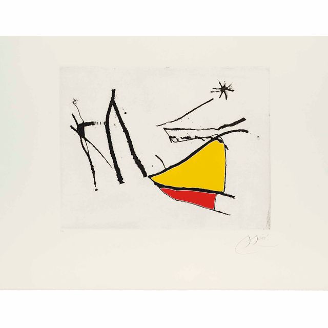 Joan Miró — Кантик-дель-Соль: Одна тарелка (Дюпен 860; смотрите книги Крамера 196)