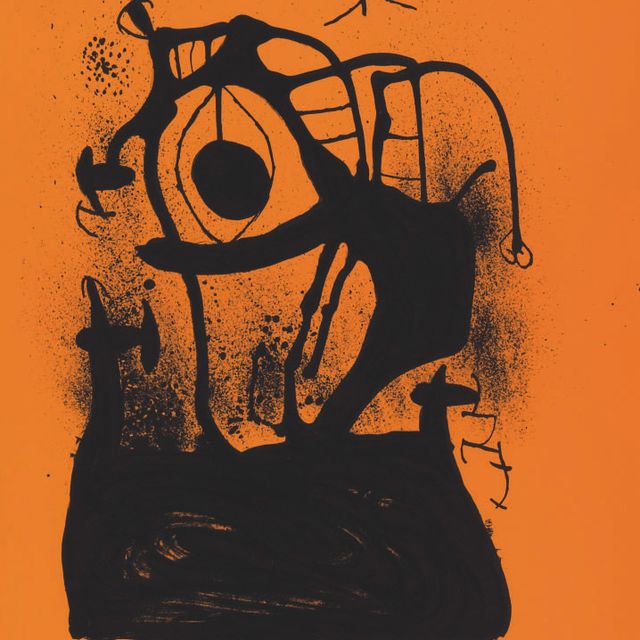 Joan Miró — Гипнотизер - апельсиновый (M. 600)