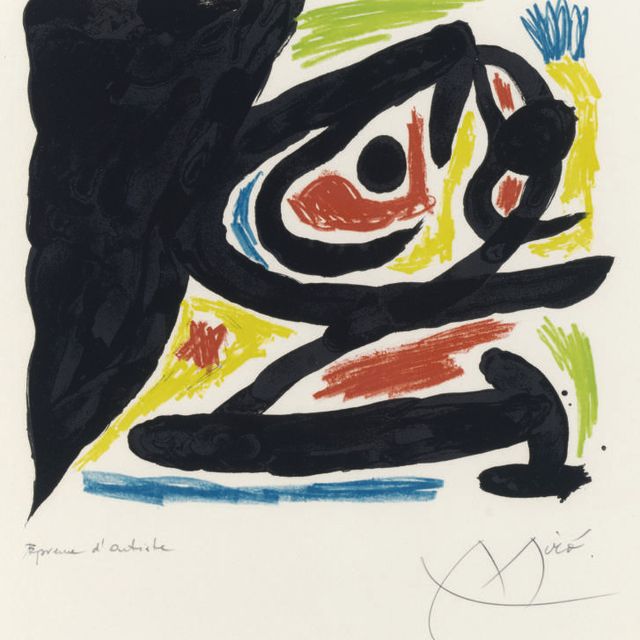 Joan Miró — Современные мастера гравюры : одна пластина (M. 682; см. C. books 132)
