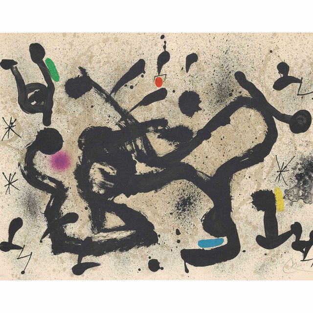 Joan Miró — Одна тарелка, от: Homenatge à Joan Prats