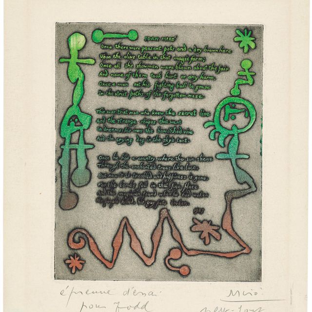 Joan Miró — Джоан Миро, 1937, из альбома Рутвена Тодда