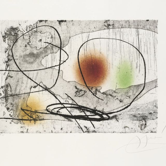 Joan Miró — Пластина 24 из Лапидари (д. 1164; ср. С. books 251)