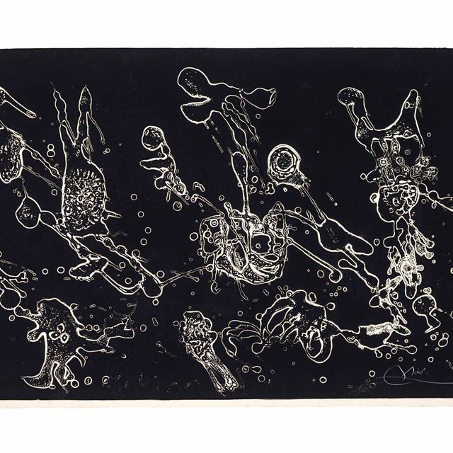 Joan Miró — Пятая фотография, из: Барселона Миро, 1972-1972 (Дюпен, 599; смотрите книги Крамера, 173)