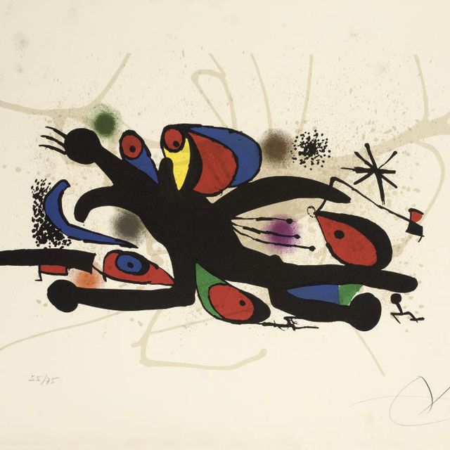 Joan Miró — Одна тарелка работы Жоана Миро (M. 933; см. C. books 186)