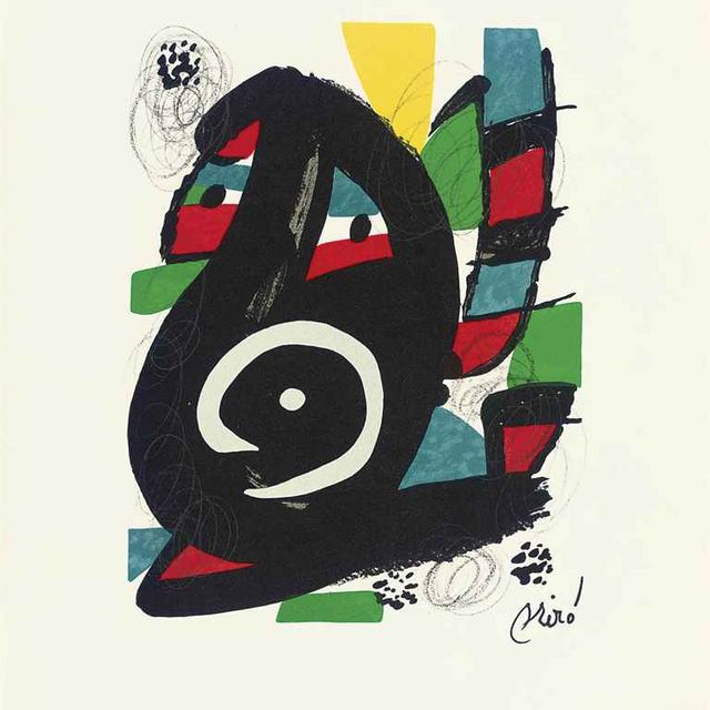 Joan Miró — Джоан Миро, "Меланхолия", Париж, галерея Люси Уэлл, 1980 (Мурло, 1212-1225; см. Cramer books, 248)