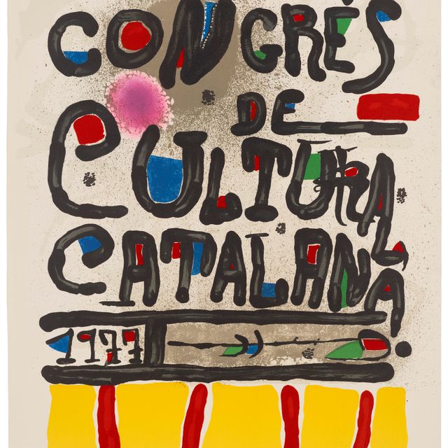 Joan Miró — Конгресс Каталонской культуры в Барселоне
