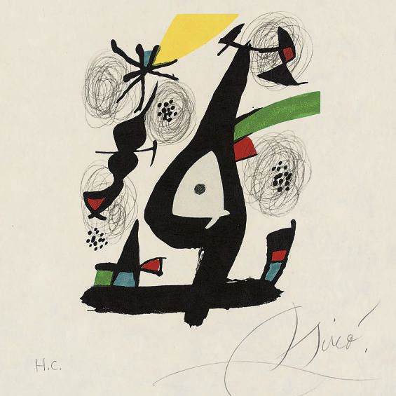Joan Miró — Фотография 1 из "Меланхолической кислоты" (Мурло, 1212; ср. книги Крамера, 248)