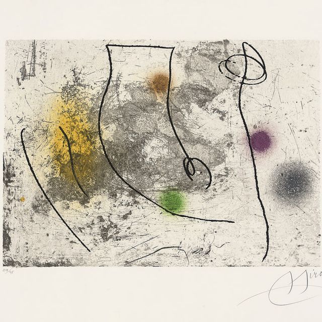 Joan Miró — Рисунок 6 из Лапидари (Дюпен, 1146; ср. книги Крамера, 251)