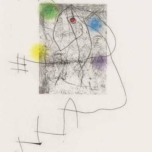 Joan Miró — El innocente : одна тарелка (D. 684; см. C. books 184)