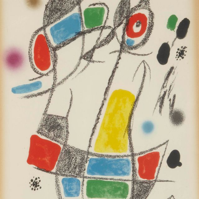 Joan Miró — Миро скульторе ; Маравильяс с различными архитектурными сооружениями в саду Миро (Крамер 936, 1053; Книги Крамера 193, 211)