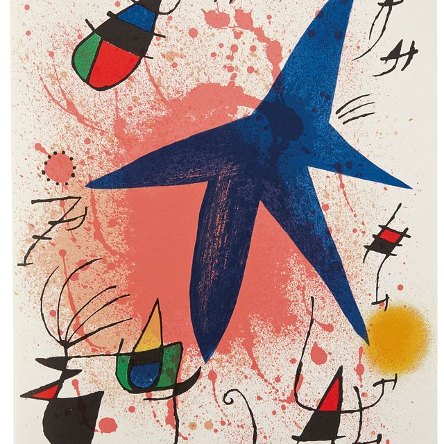 Joan Miró — Литография Жоана Миро IV