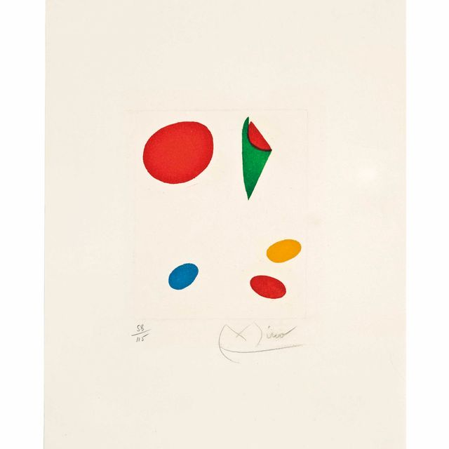 Joan Miró — Одна тарелка от: Le Vent Parmi les Roseaux (Дюпен II.547)