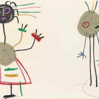 Joan Miró — Любовь к Юбю : одна тарелка (M. 1020; см. C. books 204)