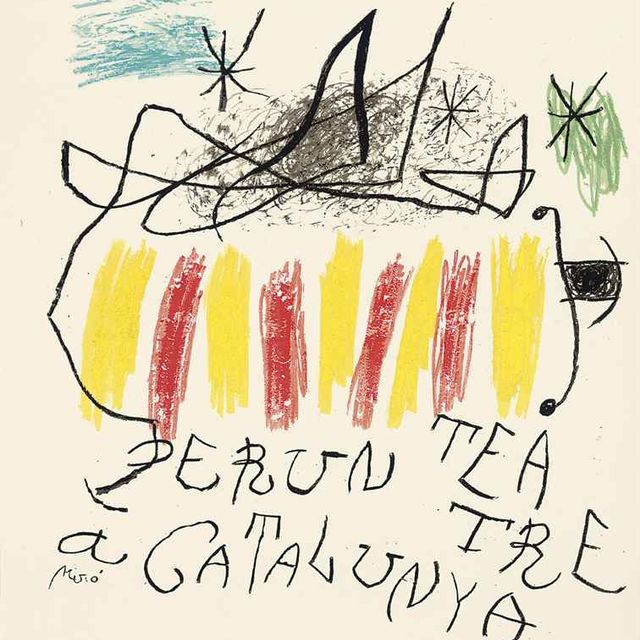 Joan Miró — В театре Каталонии (номер 913)