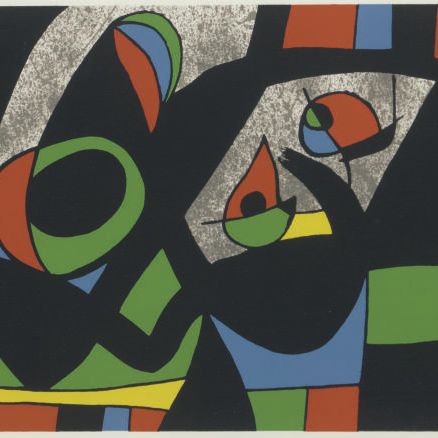 Joan Miró — Лазарь с золотыми перьями : одна тарелка (M. 797; см. C. books 148)