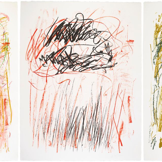 Joan Mitchell — Цветы I-III, из серии "Бедфорд"