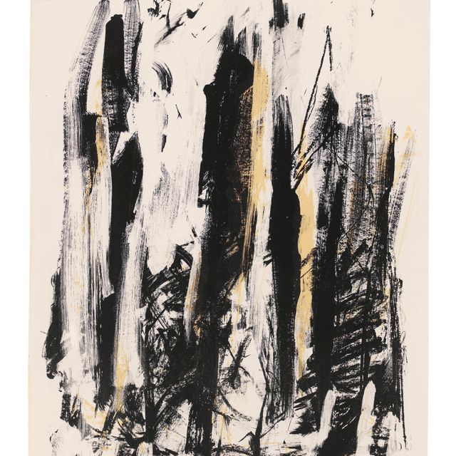 Joan Mitchell — Ветви (черные и желтые)