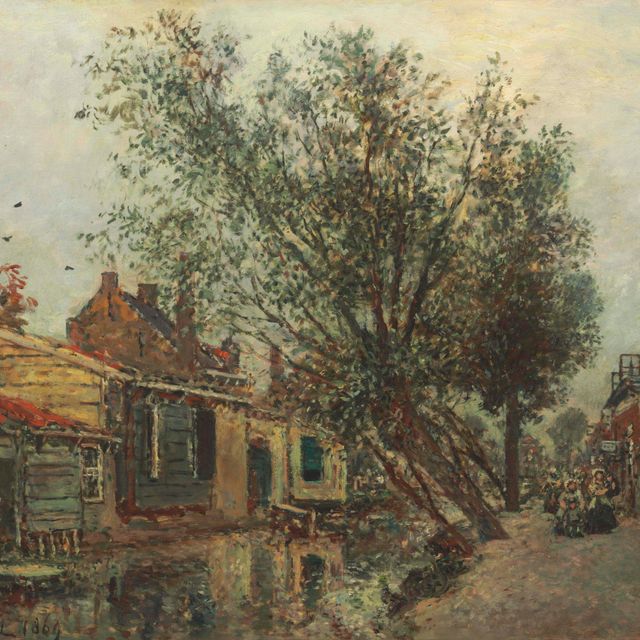 Johan Barthold Jongkind — Галерея садоводов в Роттердаме, принтемпс