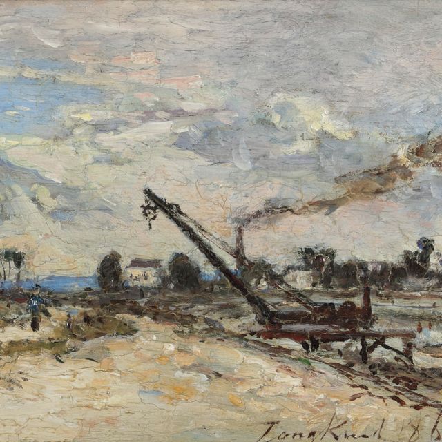 Johan Barthold Jongkind — Берега Сены в Шарантоне