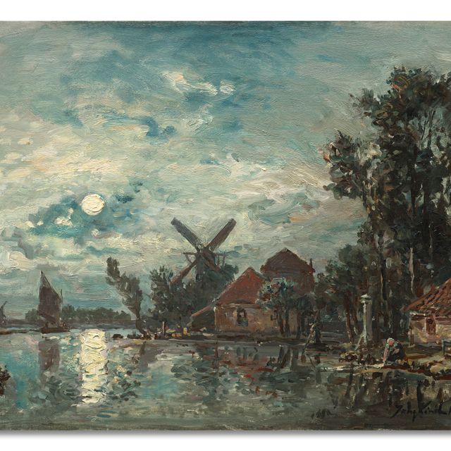 Johan Barthold Jongkind — Эффект луны на небе, Олланд