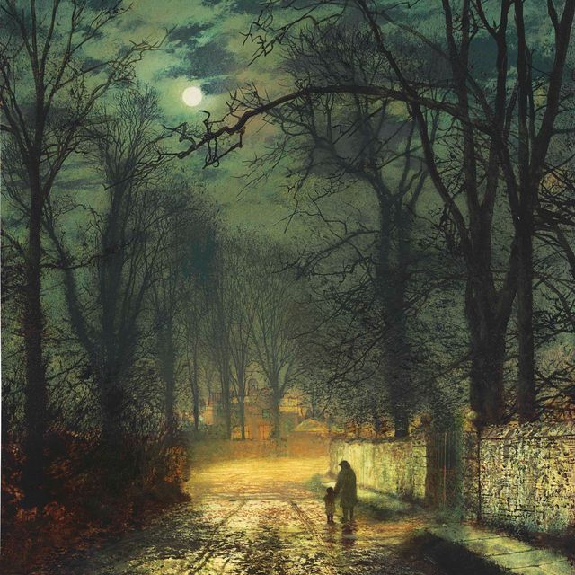 John Atkinson Grimshaw — Залитая лунным светом аллея