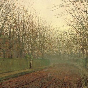 John Atkinson Grimshaw — Осенняя аллея
