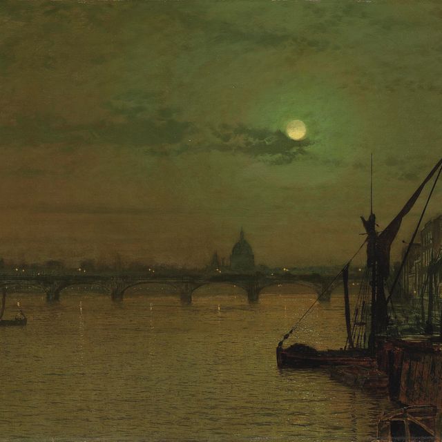 John Atkinson Grimshaw — Мост Ватерлоо, Лондон, смотрит на восток