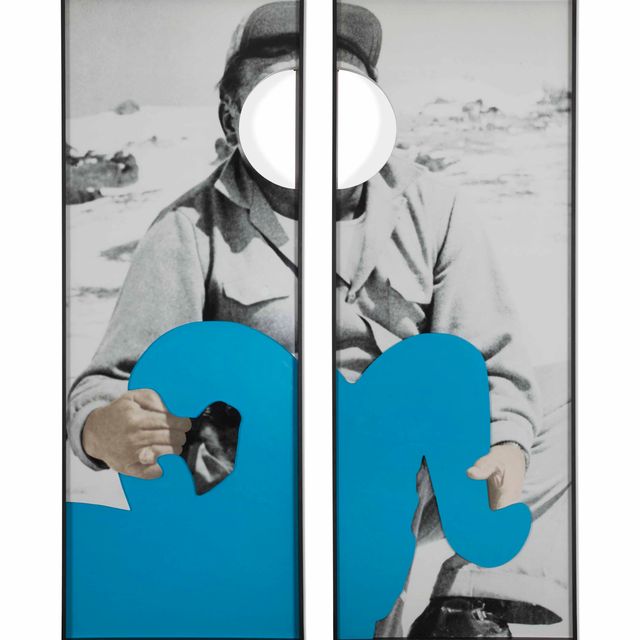 John Baldessari — Раздельное решение: Овца (синяя) с одним человеком