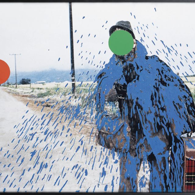 John Baldessari — Автостопщик (забрызганный синим)