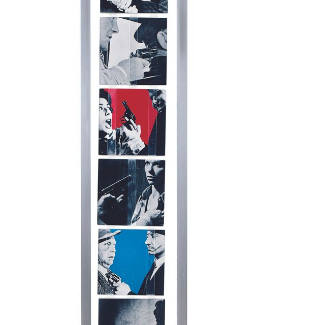 John Baldessari — Лестница Джейкобса: Любовь (желтая, красная, синяя и черно-белая); Война (оранжевая, фиолетовая, зеленая и черно-белая) (C. H. 136)