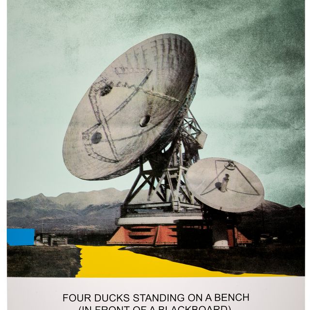 John Baldessari — Новость: Четыре утки стоят на скамейке...