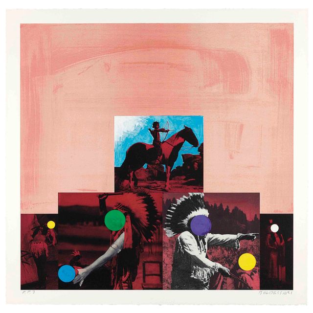 John Baldessari — Североамериканский индеец (красный), из Клише (C.H. 75)