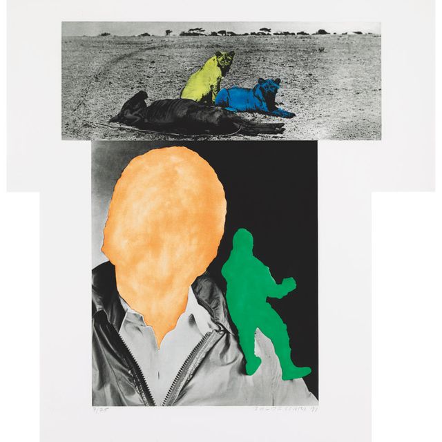 John Baldessari — Человек с совестью (Зеленый), Животные в состоянии покоя (Коплан Гуровиц, 55)