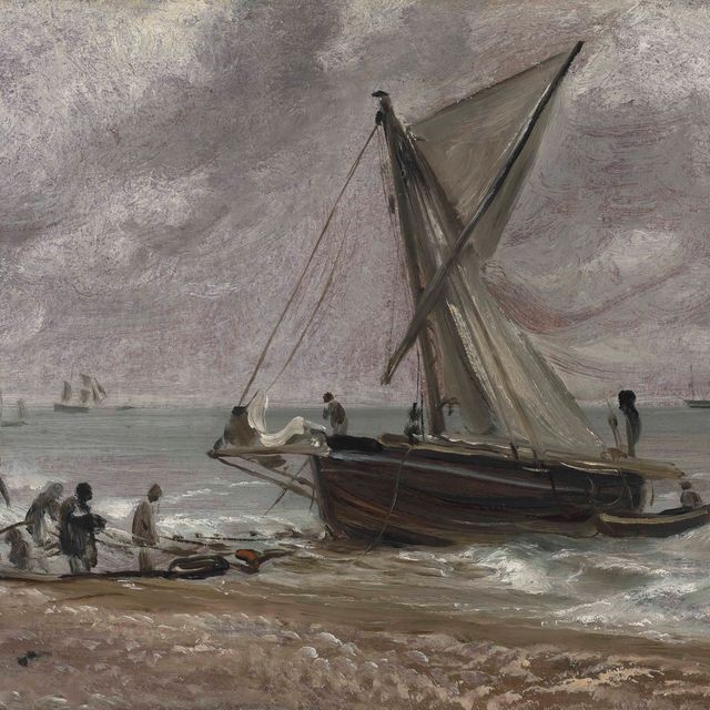 John Constable — Причаливание лодки к берегу, Брайтон