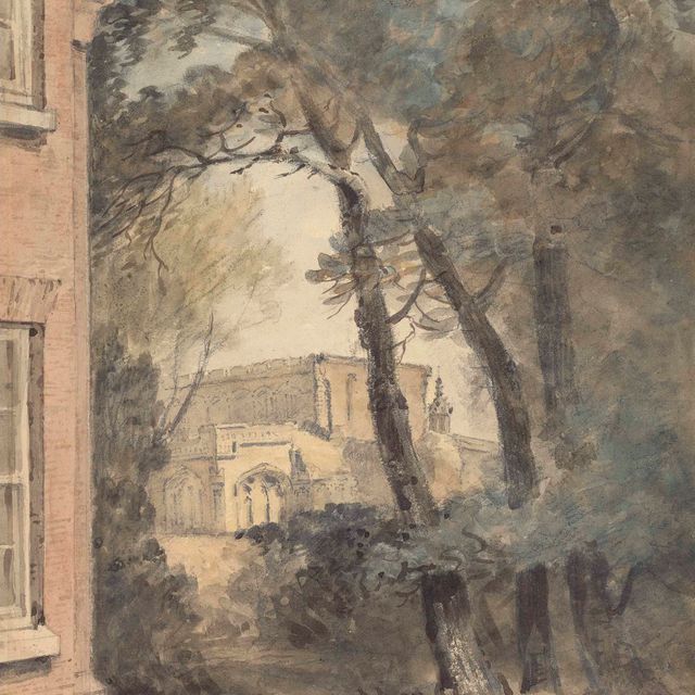 John Constable — Церковь Святой Марии, Восточный Бергхольт, на территории Вест Лодж