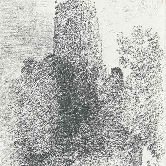 John Constable — Башня церкви Святого Михаила, Фрамлингем, Саффолк