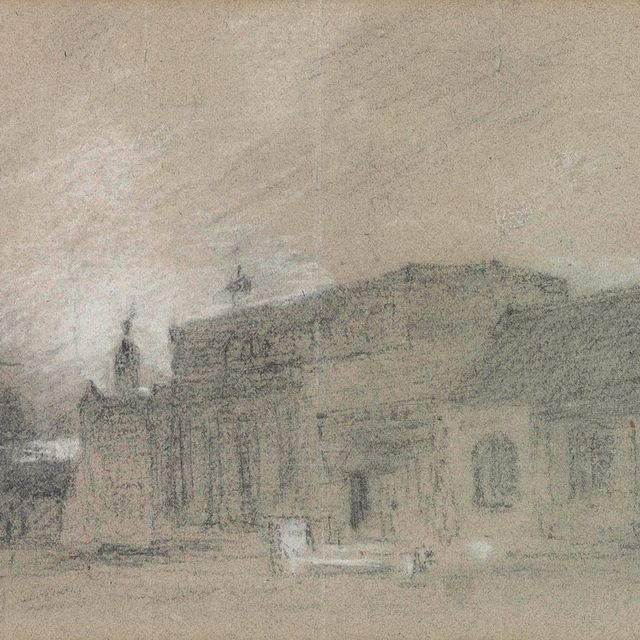 John Constable — Восточная церковь Бергхольта с востока